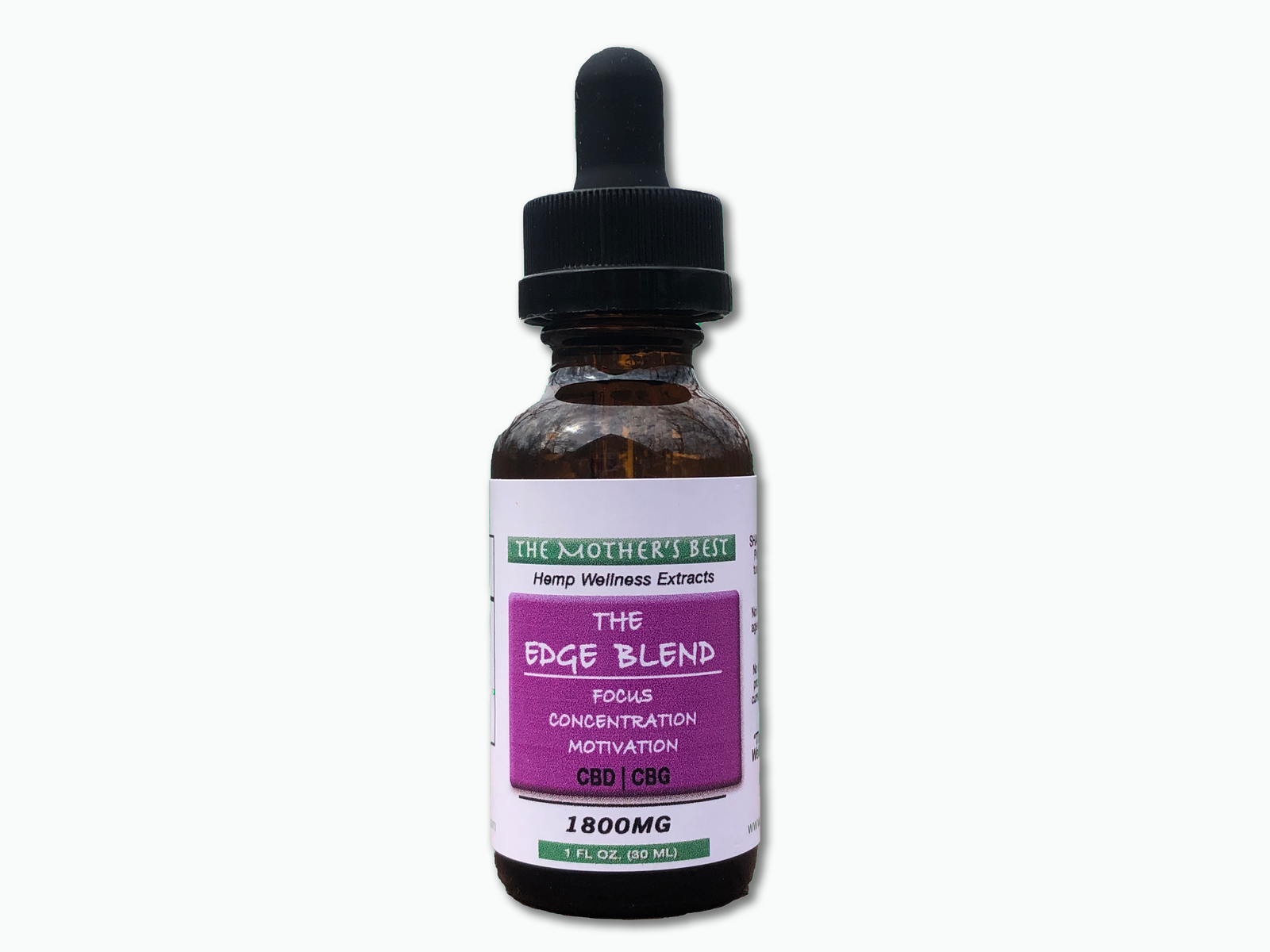 The Mothers Best CBD & CBG Edge Blend | Focus, Concentration, Motivation, Wellness